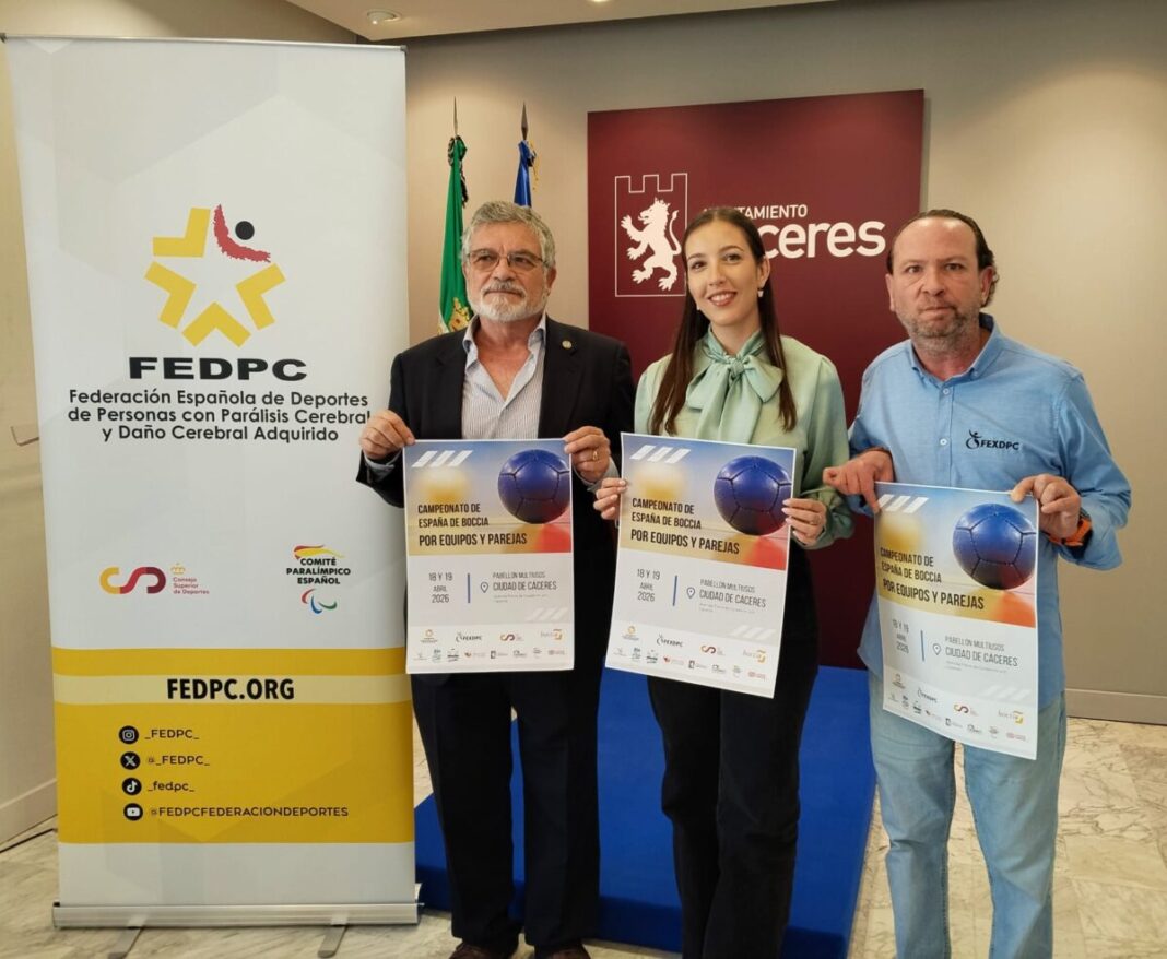 150 deportistas compiten en el Campeonato de España de boccia en Cáceres este abril
