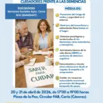 Coria y Puebla de Argeme acogen los días 20 y 21 de abril una formación gratuita para familiares cuidadores de personas con demencia