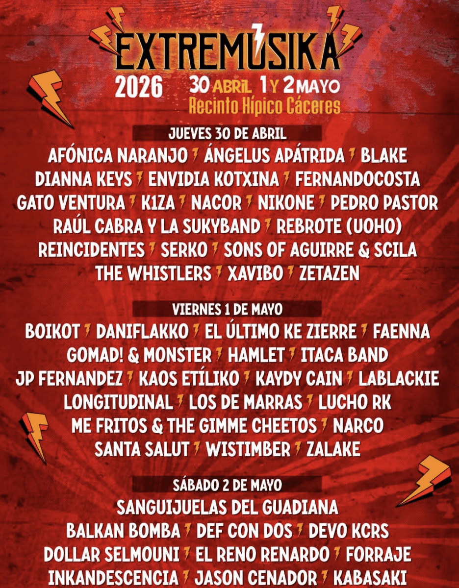 El festival Extremúsika reúne a 60 bandas en el Recinto Hípico de Cáceres del 30 de abril al 2 de mayo